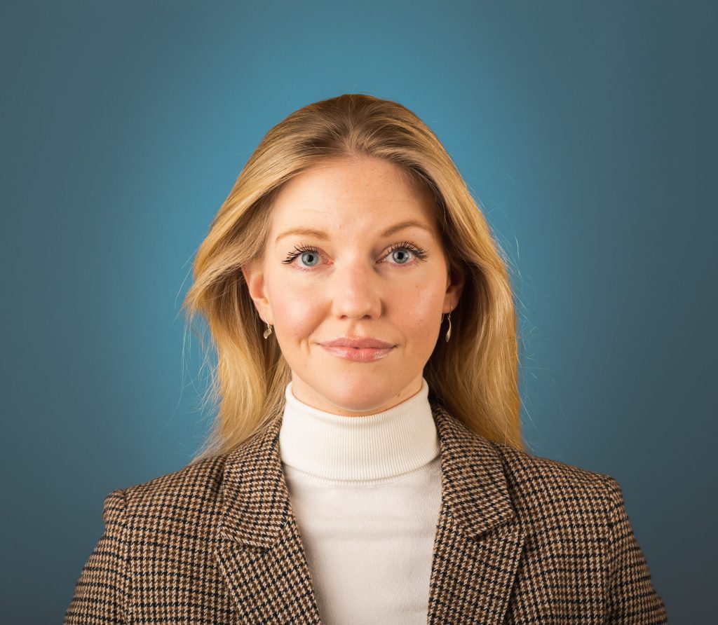 Porträttbild av Catarina Kärkkäinen, ideologiansvarig Timbro