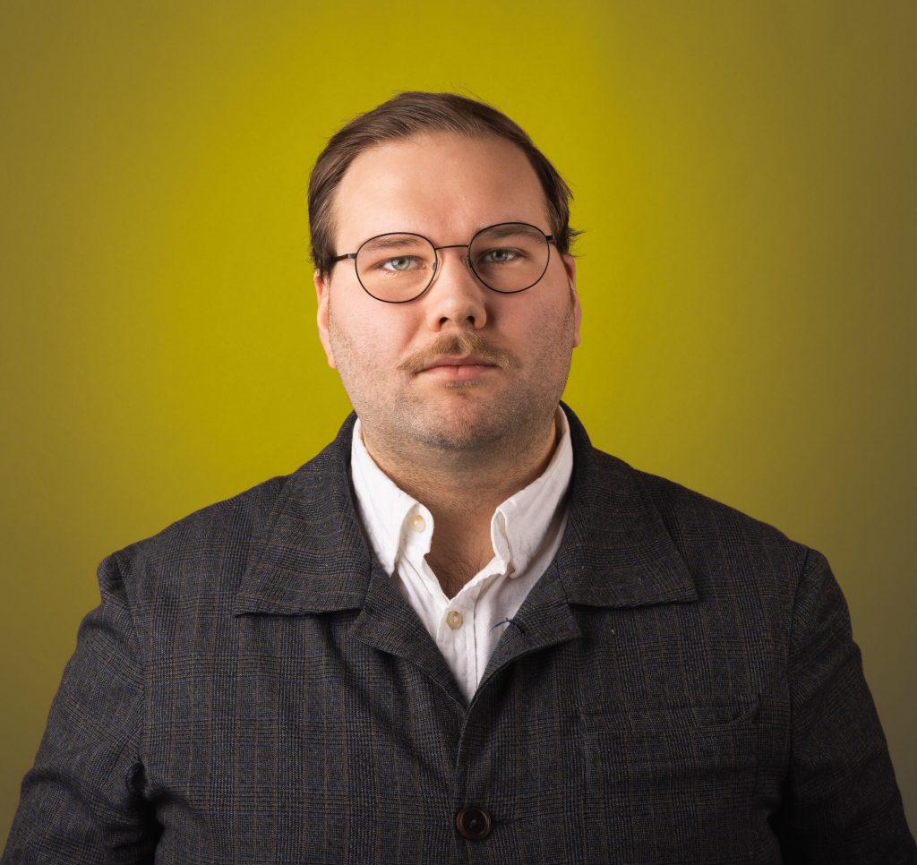 Porträttbild av Lucas Persson, Creative Manager Timbro