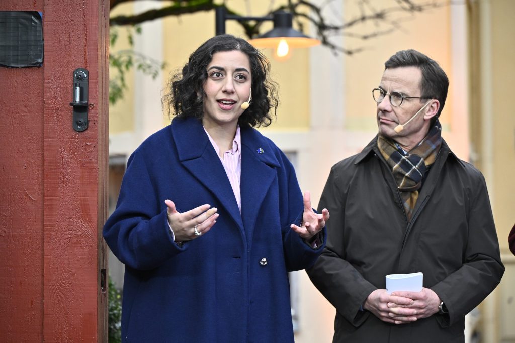 Simona Mohamsson och Ulf Kristersson