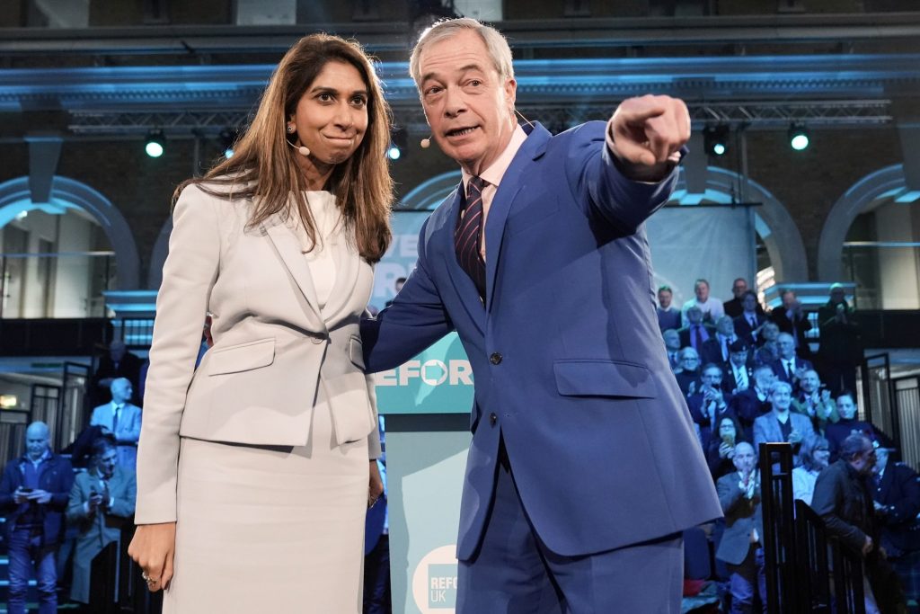 Suella Braverman och Nigel Farage