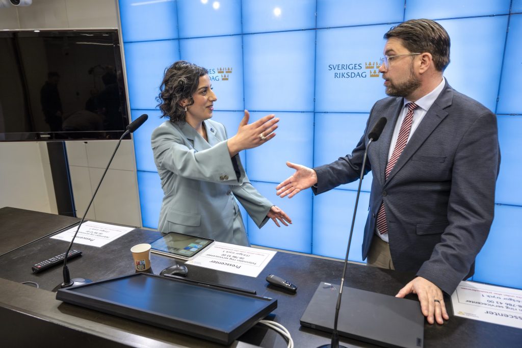 Simona Mohamsson och Jimmie Åkesson
