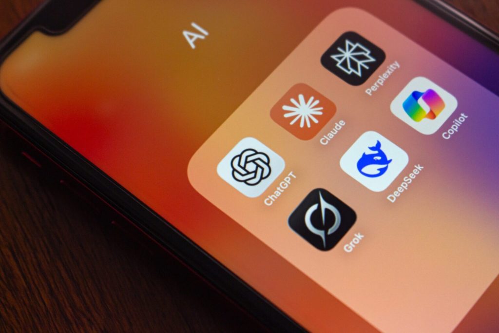 Telefon med AI-appar