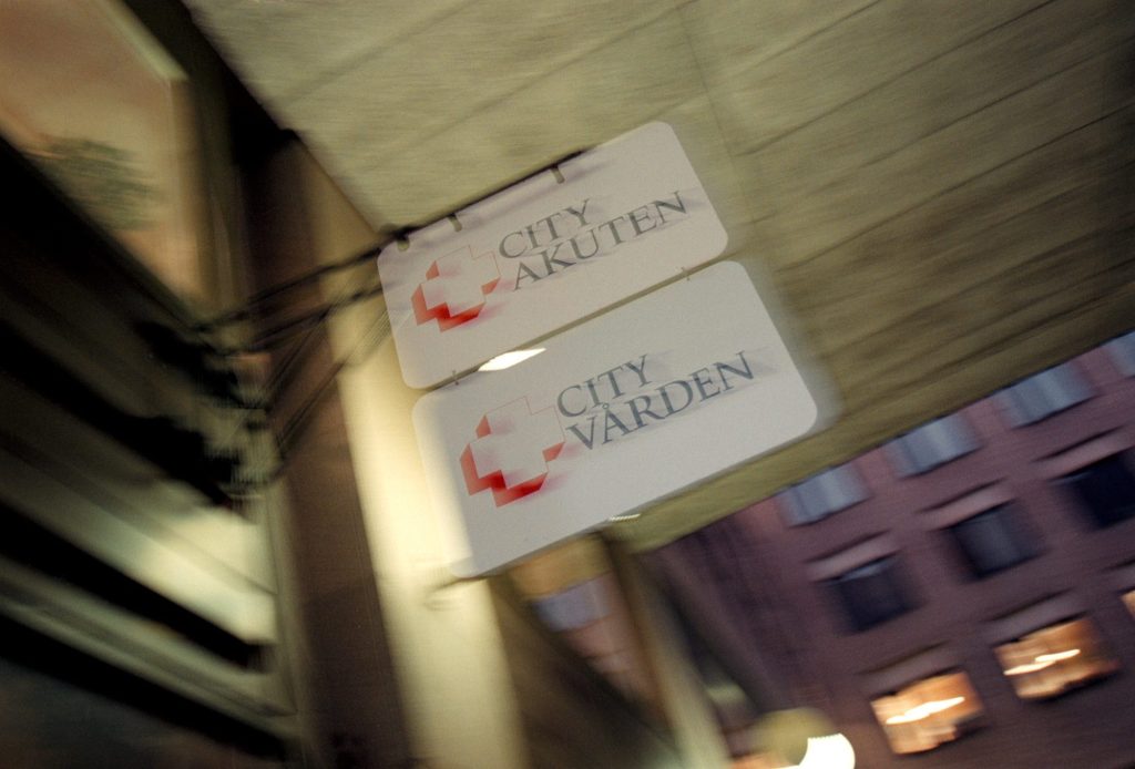 Entrén till den privata läkarmottagningen Cityakuten som startades i Stockholm 1983
