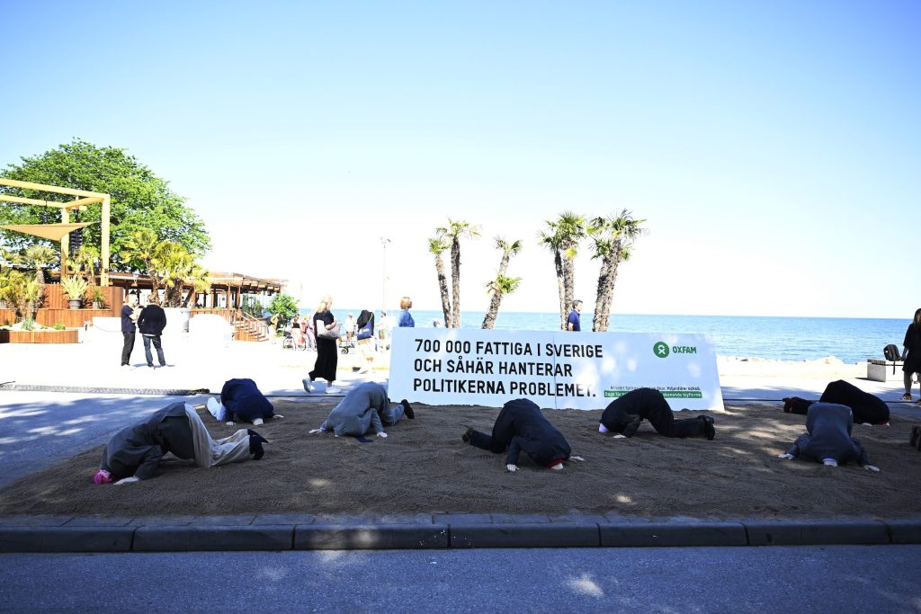 Demonstration i Almedalen