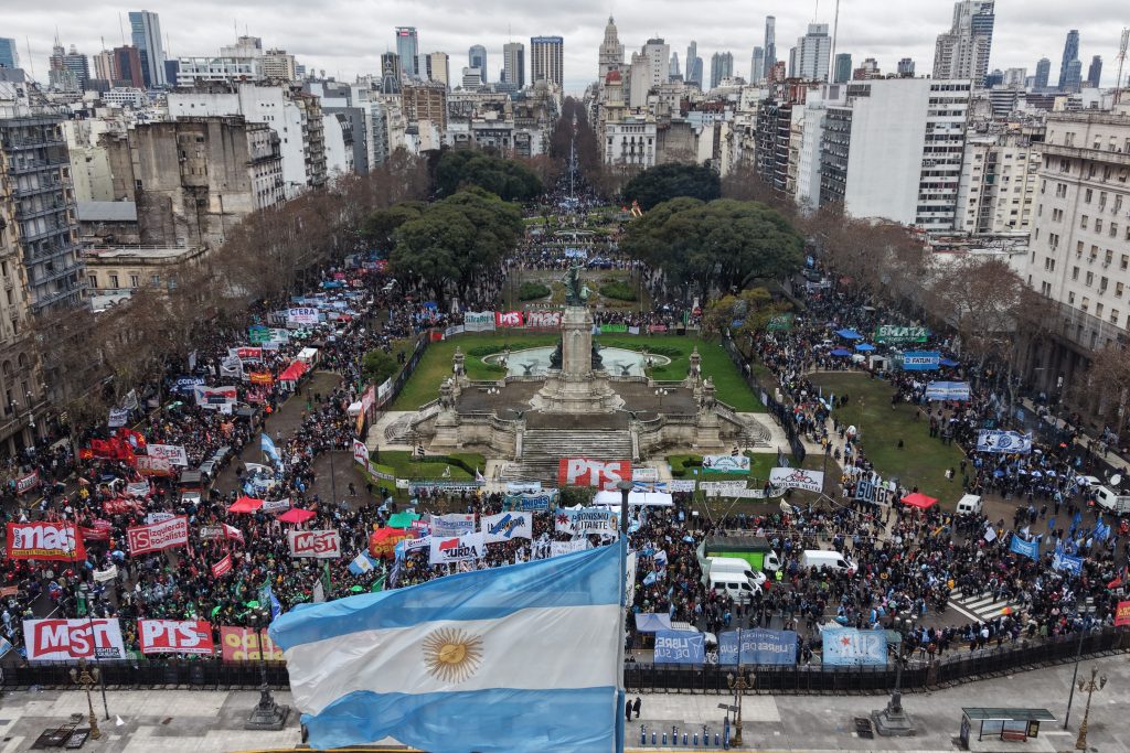 Protester i Buenos Aires