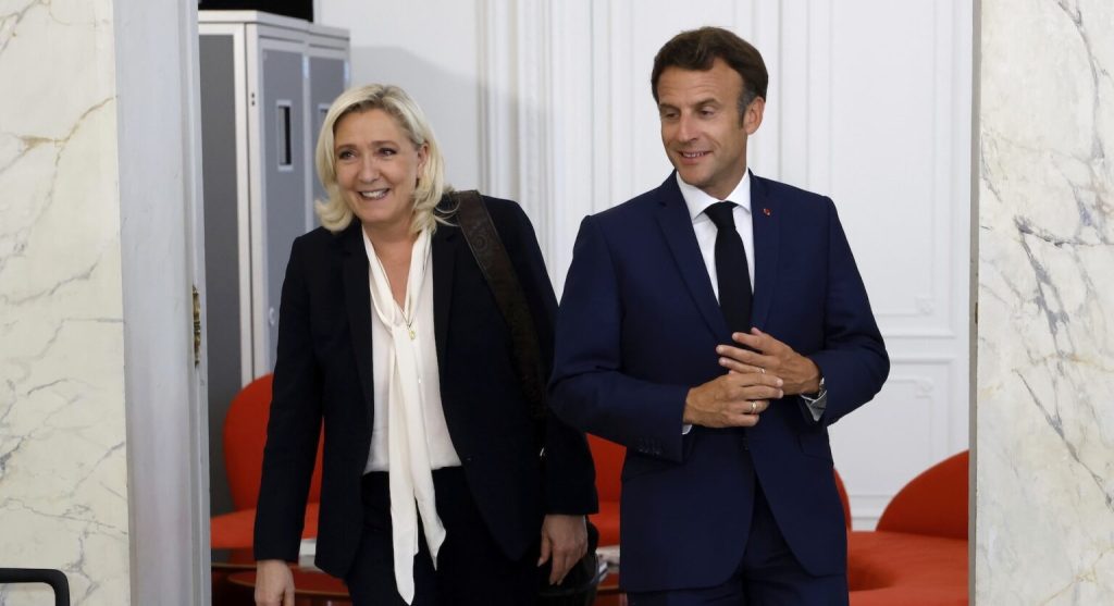 Le Pen och Macron